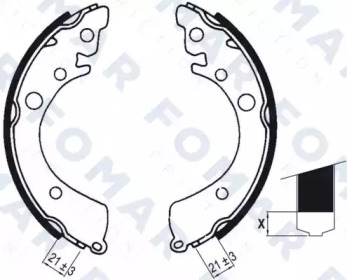 Комлект тормозных накладок FOMAR Friction FO 0412